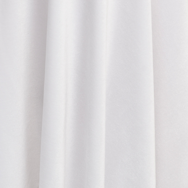 White Stretch Velvet Fabric